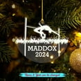 thumbnail image 2 of High Jump Shaped Ornament, Personalized High Jump Sports Xmas Ornament Gift, Custom Name & Year High Jump Player Xmas Ornament Keepsake, High Jumper Xmas Ornament Gift for Sport Lovers Coach Friends, 2 of 5