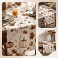 thumbnail image 6 of Halloween Sale Clearance!Fall Decorations for Home, Thanksgiving Flag Fall Pumpkin Maple Leaf Kitchen Party Tablecloth, 6 of 6