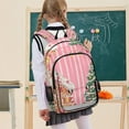 thumbnail image 7 of FORMRS School Backpack 17" Student Travel Bag with Laptop Compartment, Brown Gingerbread House, 7 of 7