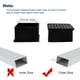 thumbnail image 3 of Tapas de patas de sofá de mesa Unique Bargains 2"x2" PVC negro 16 piezas, 3 of 7