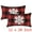 Snowflake, variant on Unique Bargains Plaid Print Throw Decorative Pillow Covers Farmhouse Pillowcase Pack of 2 Tree 12" x 20"