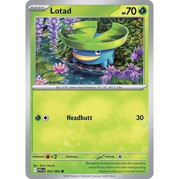 Pokemon Phantasmal Flames Common Lotad #5