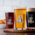 thumbnail image 4 of Happy Birthday Cute Kitten Manx with Cake Gifts Party Hat 16oz Pint Beer Glass Mug Cat Lover Kitten Owner Gifts Beer Glasses Cup - 00029, 4 of 5
