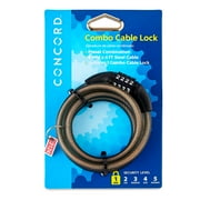 Concord 8MM Combo Cable Bicycle Lock