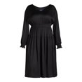 thumbnail image 2 of Scoop Women's & Women's Plus V Neck Plissé Midi Dress, Sizes XS-4X, 2 of 4
