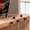 thumbnail image 4 of 3/6 Uds Clips para cables soporte para cables organizador de cables adhesivo ajustable para oficina, 4 of 8