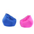 thumbnail image 1 of 2x Funda Impermeable para Bolsa de Frijoles Soporte de Almacenamiento de Juguetes de Peluche Azul, 1 of 8