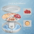 thumbnail image 3 of OUDOSPRS Automatic Cat Feeder for Wet Food, 4 Meals Automatic Cat Food Dispenser with 2 Ice Packs, Programmable Timer, Rechargeable Cordless Auto Pet Feeder for Cats, White, 3 of 8