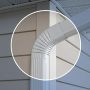 Amerimax B Elbow 75 Degree 3" X 4" Aluminum White