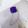 thumbnail image 4 of Fashion Men Rose Flower Lapel Stick Brooch Pin Satin Tassel Chain Dangling Handmade Boutonniere Pins for Suit Collar Men’s Wedding Groom Groomsman Floral Tuxedo Corsage Accessory Husband Father, 4 of 12
