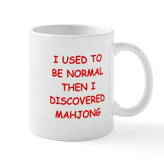 CafePress - Mahjong Mugs - 11 oz Ceramic Mug - Novelty Coffee Tea Cup