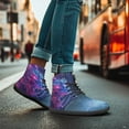 thumbnail image 3 of POLERO Blue Purple Dragon High Top Basketball Barefoot Shoes for Men Women Fashion Walking Shoes Classic Lace Up Running Athletic Sneaker Business Office Work Fitness Training Sneakers, 3 of 7