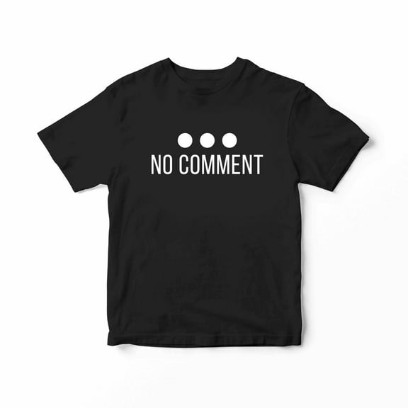 Mighty Circus No Comment T-Shirt - Black, Small