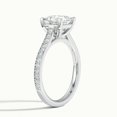 thumbnail image 2 of Golden Jewel Elegant 1.7 Ct Princess Cut Moissanite Wedding Ring - Moissanite - 14K White Gold Plated - Beautiful Pave Setting - Ideal for Engagements- Anniversary, 2 of 3