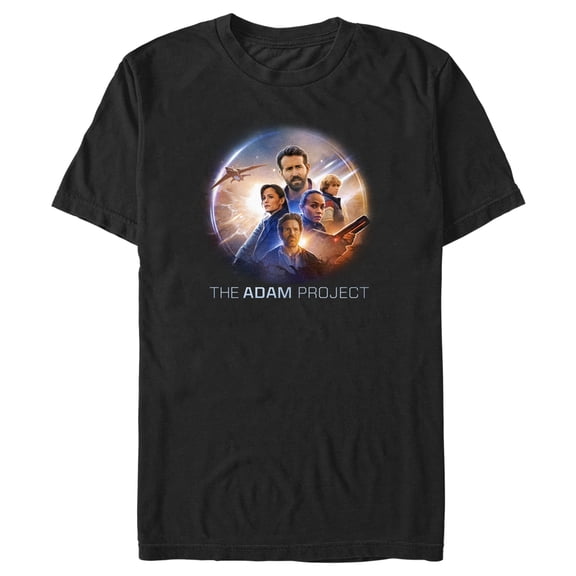 Men's The Adam Project Sunshine Character Collage Graphic Tee Black Large