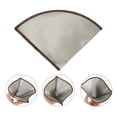 thumbnail image 3 of Stainless Steel Coffee Filter Reusable Coffee Cone Dripper Pour Over Coffee Filter Coffee Making Filter, 3 of 7