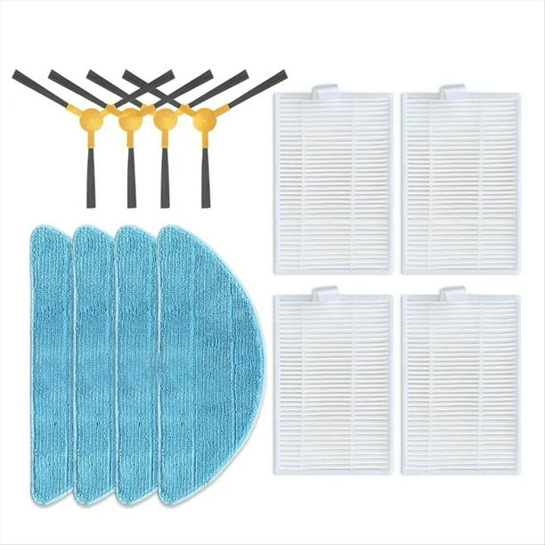 Para Okami R120 Cepillo Lateral Filtro Hepa PañOs de Fregona Robot Aspirador Accesorios de Repuesto Pieza de Repuesto