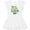 AA-White, variant on Inktastic My First St Patrick's Day with Shamrocks Girls Baby Dress