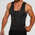 thumbnail image 2 of Men's Solid Color Abdominal Sports Body Shaping Vest Sauna Suit, 2 of 5