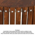 thumbnail image 4 of Myla 31 Inch Handcrafted Round Coffee Table with Vertical Planks, Iron Rivets, Dark Walnut Brown Acacia Wood- Saltoro, 4 of 7