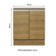 thumbnail image 2 of Mueble de Cocina Madesa Glamy 70 cm 2 Puertas Marrón, 2 of 5