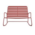 thumbnail image 4 of Novogratz Poolside Gossip Collection, Roberta Outdoor/Indoor Rocker Loveseat, Persimmon, 4 of 9