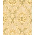 thumbnail image 1 of Classic Yellow Green Damask Vines Wallpaper Roll, 1 of 2