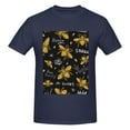 thumbnail image 4 of Bingfone Hohey Bee Golden Embroidery Men'S Loose Fit Short-Sleeve Pocket T-Shirt, 4 of 7