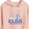 thumbnail image 3 of Disney Frozen 2 - Elsa Face Your Fear - Juniors Cropped Pullover Hoodie, 3 of 5