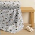 thumbnail image 4 of Soimoi White Cotton Poplin Fabric Leaves & Flowerpecker Bird Decor Fabric Printed Yard 42 Inch Wide, 4 of 7