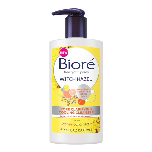 Biore Witch Hazel Clarifying Salicylic Acid Face Wash for Oily, Acne