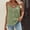 Shirts-419Green, variant on Summer Tops for Women Textured V-Neck Sleeveless Tank Tops Button Down Casual Tops Loose Fit Crinkle Cami Daily Wear Vacation