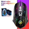 thumbnail image 2 of G11 Wire-controlled Gaming Mouse 3-level Adjustable Dpi 4 Button Illuminated Usb Computer Mouse (Mute) star black, 2 of 3