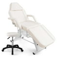 thumbnail image 1 of Costway 72" Massage Bed with Hydraulic Stool Adjustable Backrest & Legrest Storage Boxes White, 1 of 3