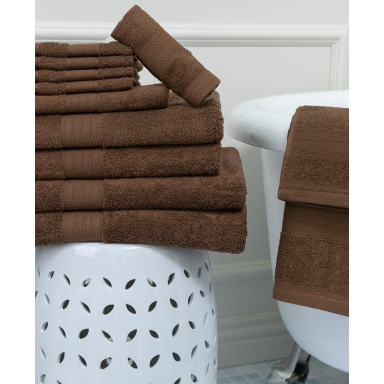 Sobel Westex Traditional 6 Piece Cotton Bath Towel Set, Gray - Walmart.com