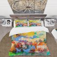 thumbnail image 2 of Designart 'art Abstrait Multicolore Texture Vive I' Ensemble de Housse de Couette Moderne, 2 of 5