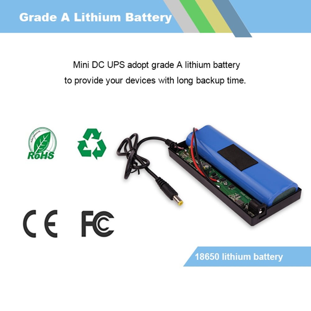 DC 12V3A router uninterruptible power supply monitoring power failure for endurance