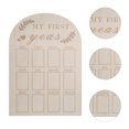 thumbnail image 2 of Baby First Year Photo Frame Newborn 12 Months Milestone Photo Board Wooden Photo Frame, 2 of 6