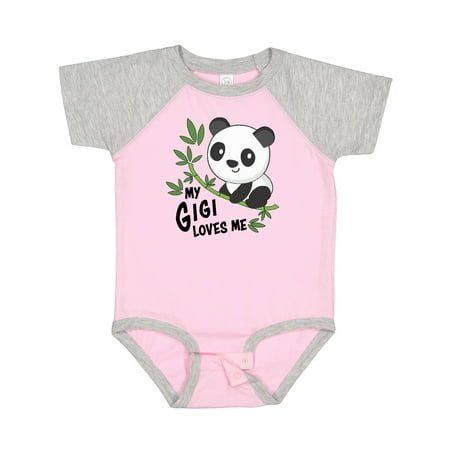 

Inktastic My Gigi Loves Me- Cute Panda Gift Baby Boy or Baby Girl Bodysuit