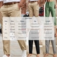 thumbnail image 3 of CHGBMOK Men's & Big Men's Casual Pants High Waisted Pants with Button Solid Color Pockets Straight Leg Trousers, 3 of 5