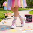 thumbnail image 7 of Kushyshoo Glitter Rainbow Toddler High Top Girls Sneakers Kids Walking Shoes 8M, 7 of 7