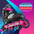 thumbnail image 2 of 2PM SPORTS Nebula Adjustable Inline Skate for Children, Fun Kids Roller Blades, Beginner Skates for Girls and Boys-Small Little kid（11C-1Y US）, 2 of 8
