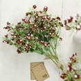thumbnail image 2 of Efavormart 4 Pack - 27" Babys Breath Artificial Flowers, Gypsophila Real Touch Silk Flowers Stem -Burgundy for DIY, Wedding, Party, Home, Floral Arrangement, Garden Decoration, 2 of 11