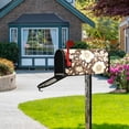 thumbnail image 5 of Yayeee Mailbox Cover Magnetic Large Size Post Box Cover Wrap Decor, Brown Floral, 5 of 9