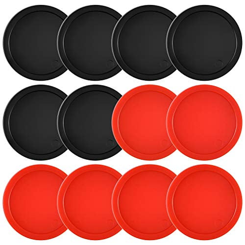 Coopay 12 Pieces Home Air Hockey Pucks 2.5 Inch Heavy  Pucks for Game Tables Equ 