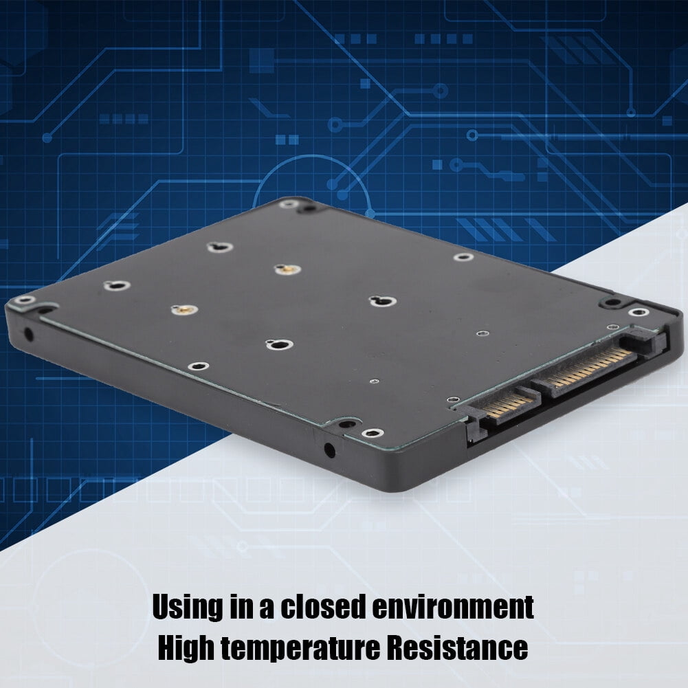 Hdd Enclosure Ssd Case External Mini Pcie M  Ssd To 2.5Inch  Adapter External Laptop Hard Drive Case Black
