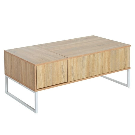 Homcom 43 Modern Lift Top Coffee Table Desk With Hidden Storage And Homcom 43 Modern Lift Top Coffee Table Desk With Hidden Storage And Drawer Golden