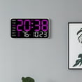 thumbnail image 6 of OEFNTAC LED Digital Wall Clock Large Display 8.46x1.06x4.33in Alarm Calendar Temperature Bedroom Office Desk Clock, 6 of 6