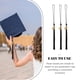 thumbnail image 3 of unbranded 12Ud Para Gorro De Graduación Negro Con 2026 Ideal Como Recuerdo, 3 of 8