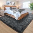 thumbnail image 3 of Alfombra Noahas Grande Esponjosa Gris Oscuro 152x244 cm Soft Shaggy, 3 of 8
